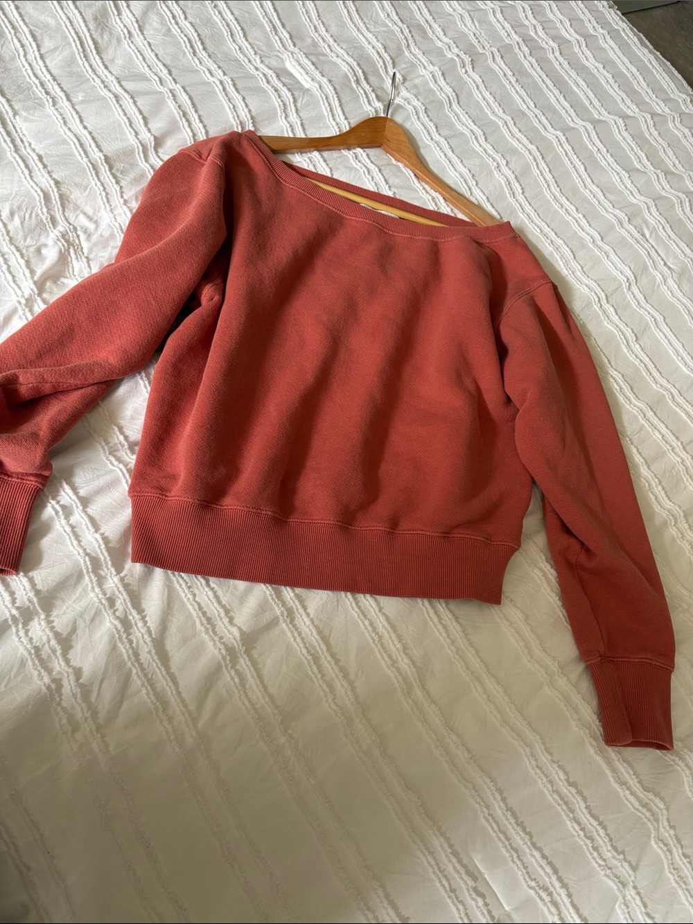 Spiritual Gangster Off-Shoulder Muted/Dusty Rose Women's Lounge Top - Picture 3 of 10